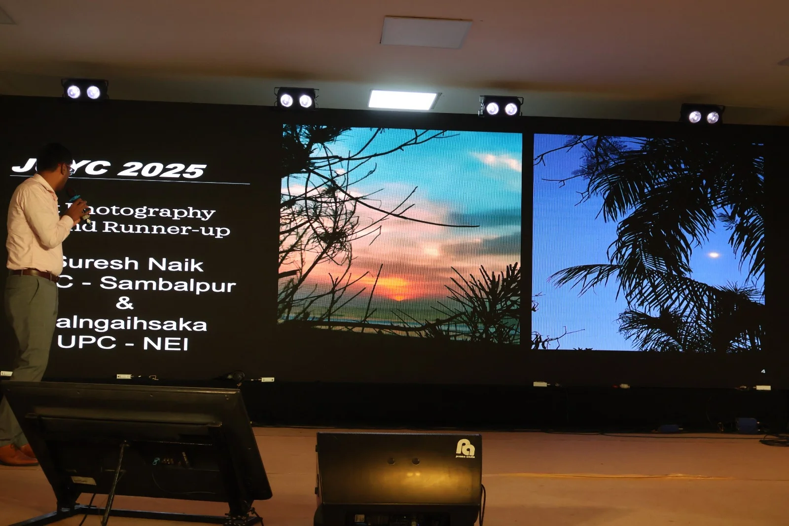 Photography contest Runner up - Suresh Naik from APC, Sambalpur and Lalngaihsaka from UPC - NEI